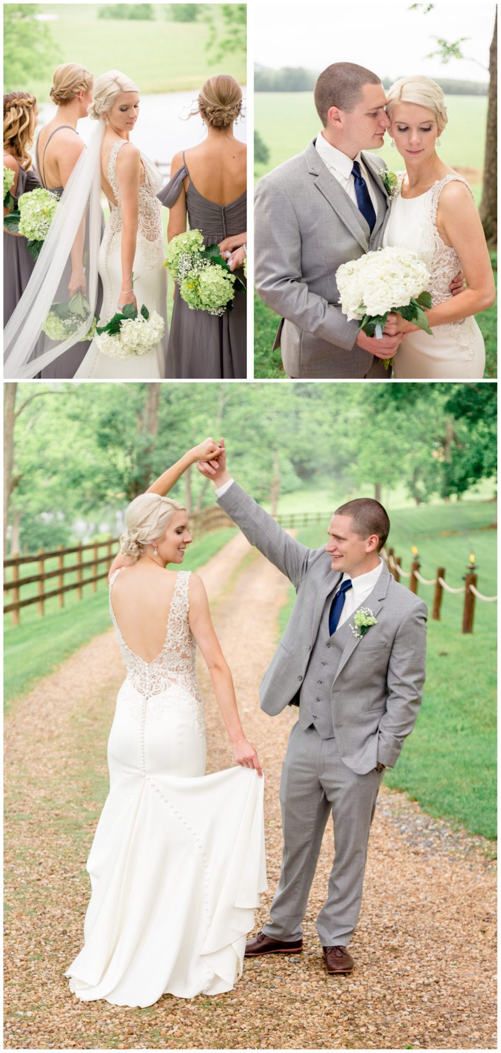Bride & Groom, Bridesmaid wedding ceremony portraits Four Winds at North Mountain near Harrisonburg in the Shenandoah Valley Bride & Groom, Bridesmaid wedding ceremony portraits Four Winds at North Mountain near Harrisonburg in the Shenandoah Valley